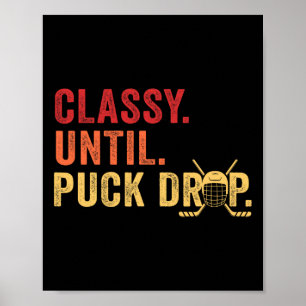 Affiche Cly jusqu'à la mise au jeu de hockey, jour de matc