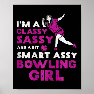 Affiche Cly Sy Smart Bowling fille Bowler femmes filles en