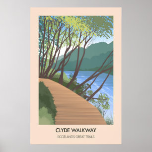 Affiche Clyde Walkway Écossais Les Grandes Traversées Affi