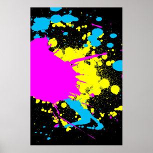 Affiche CMYK Splash