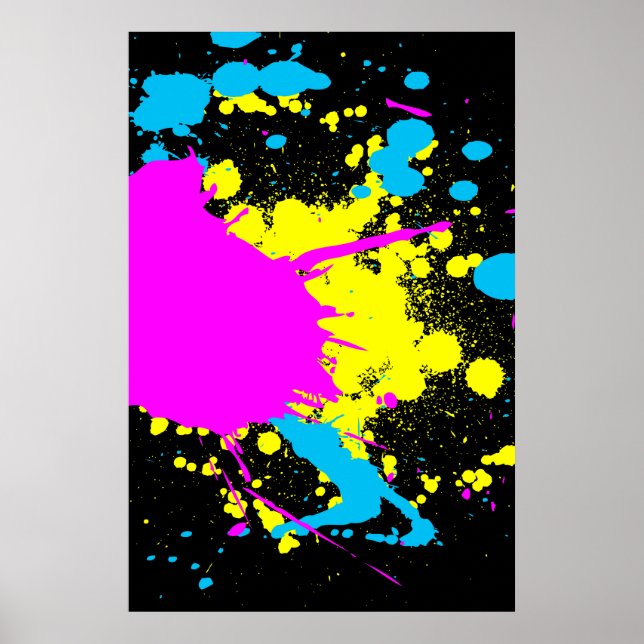 Affiche CMYK Splash (Devant)