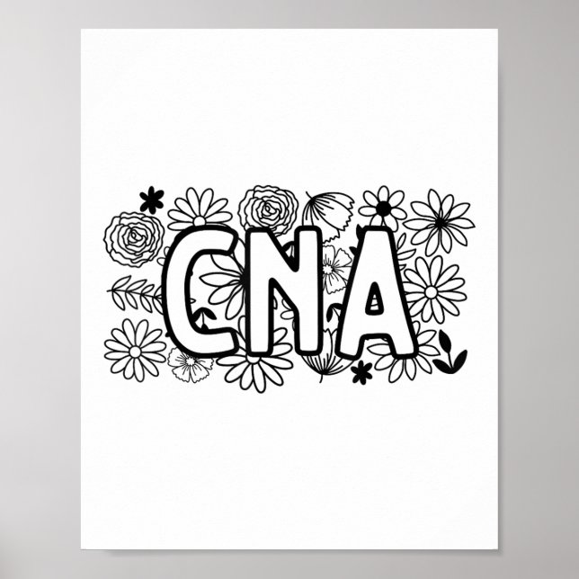 Affiche Cna Certified Nursing Istant Patient Soins de sant (Devant)