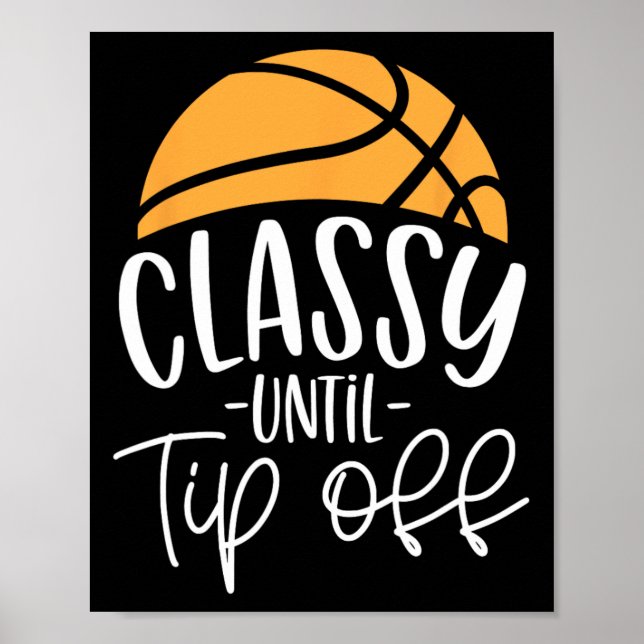 Affiche Coach Basketball Classy Jusqu'Au Décalage (Devant)