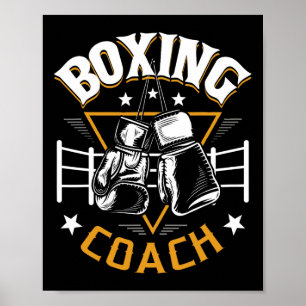 Affiche Coach de boxe - Kickboxer Kickboxer Gym Boxer 1