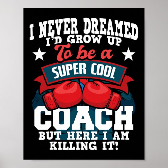 Affiche Coach de boxe - Kickboxer Kickboxer Gym Boxer 2 (Devant)