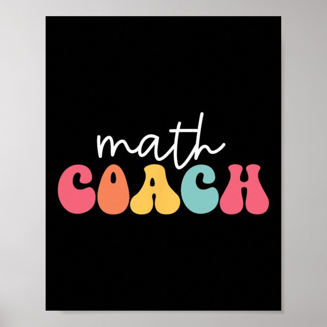 Affiche Coach de mathématiques Professeur de mathématiques (Devant)