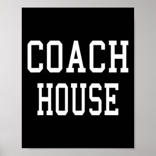 Affiche Coach House Équipe de football sur mesure Bysebyll
