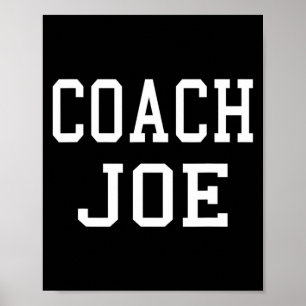 Affiche Coach Joe Équipe de football personnalisée Équipe