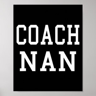 Affiche Coach Nan Équipe de football personnalisée T S