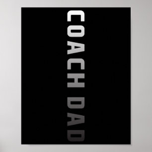 Affiche Coach Papa Conception - Football Sketchll Coach Pè