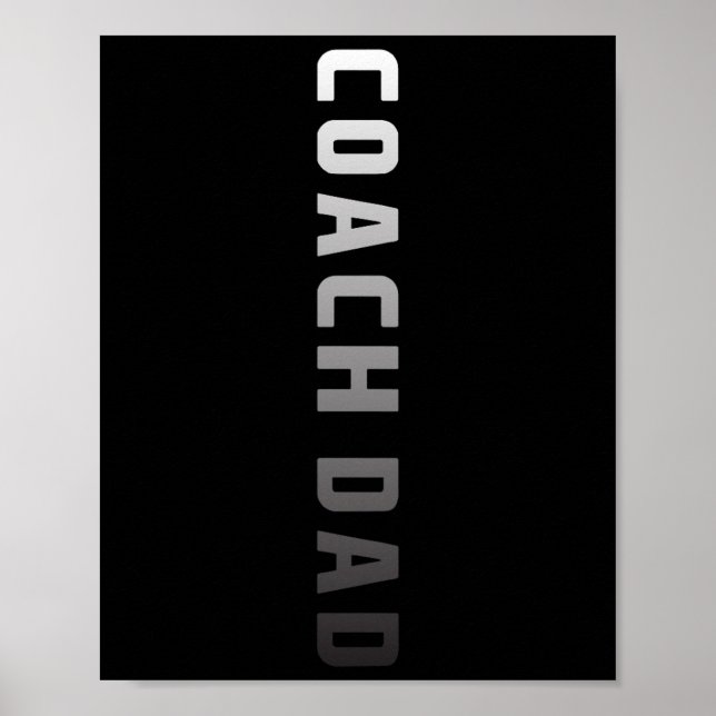 Affiche Coach Papa Conception - Football Sketchll Coach Pè (Devant)