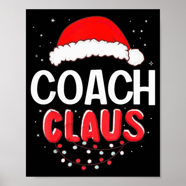 Affiche Coach Santa Claus Christmas Matching Costume  (Devant)