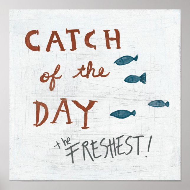 Affiche Coastal | Catch of the day (Devant)