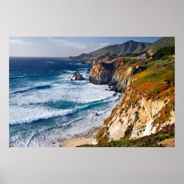 Affiche Coastline | Big Sur, California (Devant)