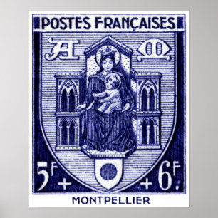 Affiche Coat of Arms, Montpellier France