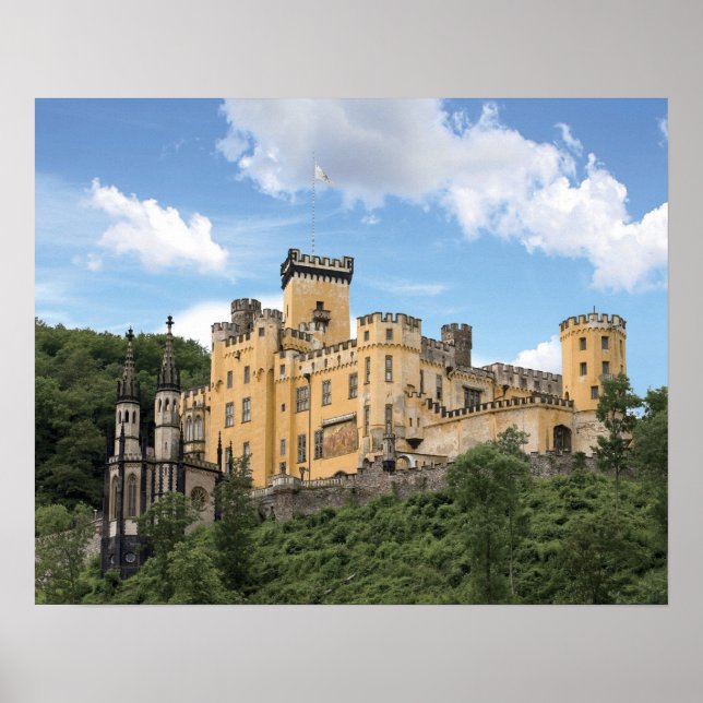 Affiche Coblence, Allemagne, château de Stolzenfels, Schlo (Devant)