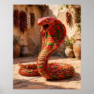 Affiche Cobra au Piment Rouge Crème