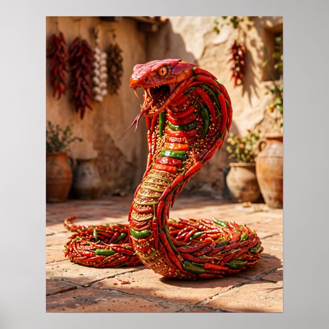 Affiche Cobra au Piment Rouge Crème  (Devant)