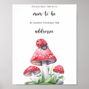 Affiche Coccinelle - Aidez la future maman occupée