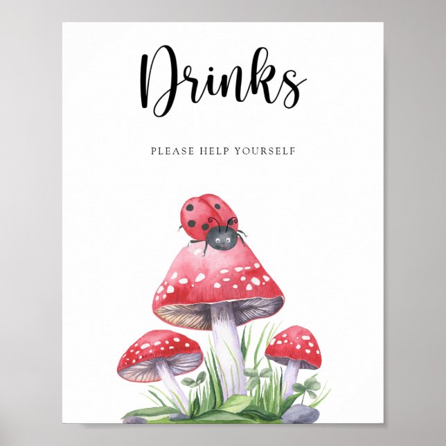 Affiche Coccinelle - Boissons à volonté (Devant)