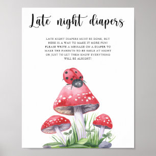 Affiche Coccinelle - Jeu de couches de nuit
