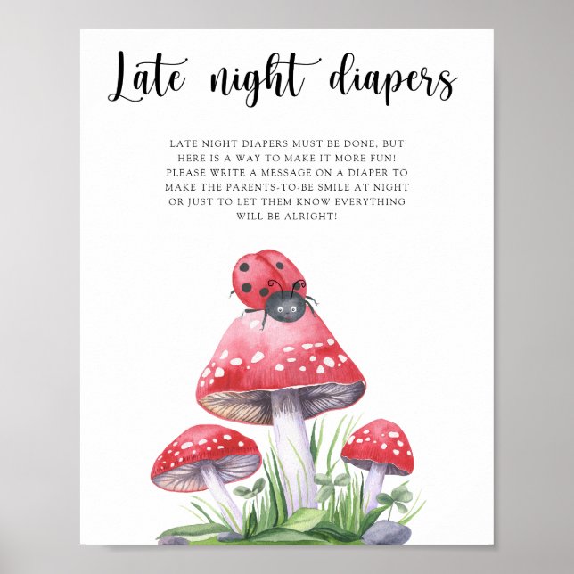 Affiche Coccinelle - Jeu de couches de nuit (Devant)