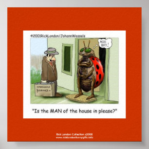 Affiche Coccinelle Problèmes Dessin Animé Sur Qualité Affi