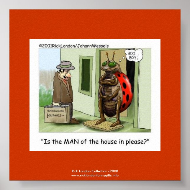 Affiche Coccinelle Problèmes Dessin Animé Sur Qualité Affi (Devant)