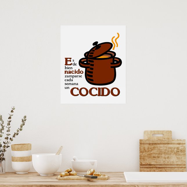 Affiche Cocido (Cuisine)