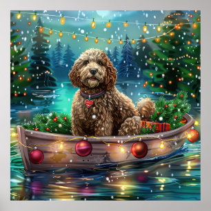 Affiche Cockapoo Christmas Festive Voyage