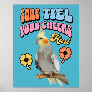 Affiche Cockatiel Parrot gai