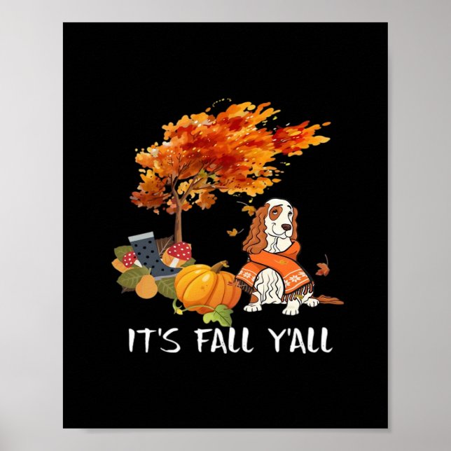 Affiche Cocker Costume Espagnol Automne C’est l’automne Y’ (Devant)