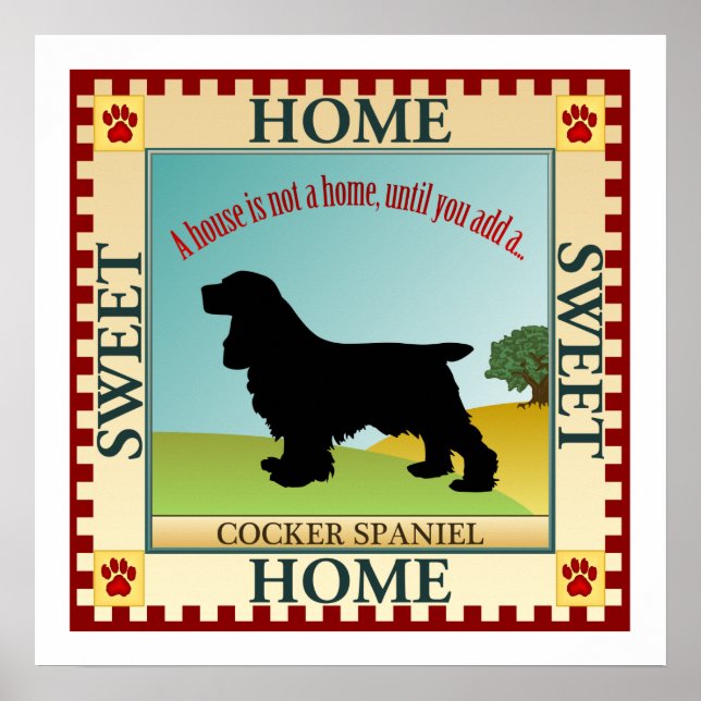 Affiche Cocker Spaniel (Devant)