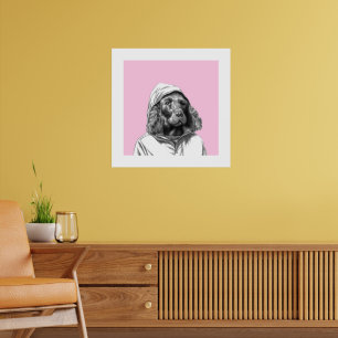 Affiche Cocker Spaniel en Manteau de pluie (Ume)