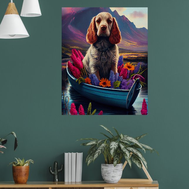 Affiche Cocker Spaniel sur une pagaie : une aventure Pitto (Salon 1)
