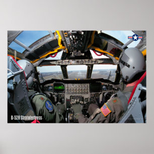 AFFICHE COCKPIT B-52H STRATOFORTRESS