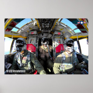AFFICHE COCKPIT B-52H STRATOFORTRESS