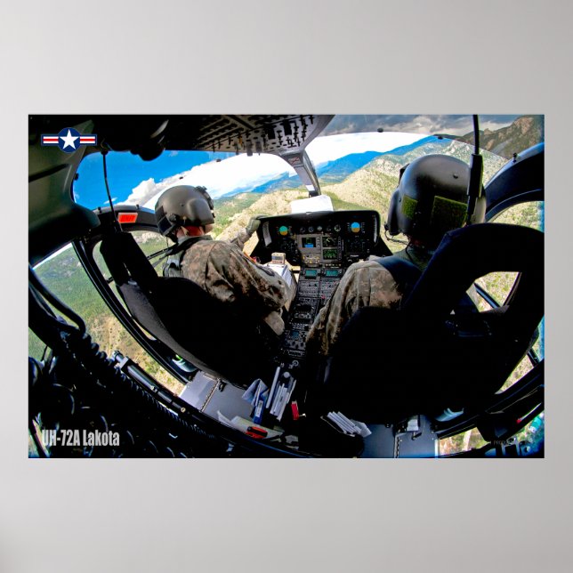 AFFICHE COCKPIT UH-72A LAKOTA (Devant)