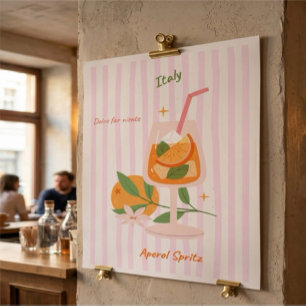 Affiche Cocktail Aperol Spritz