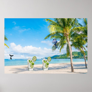 Affiche Cocktail Beach