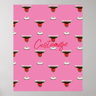 Affiche Cocktail Big Red Margarita Boire Thunder_Cove