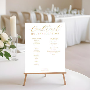 Affiche Cocktail Hour Réception Menu Boisson