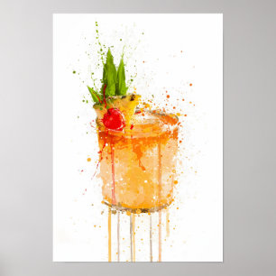 Affiche Cocktail Mai Tai