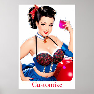 Affiche Cocktail Party Girl Thunder_Cove