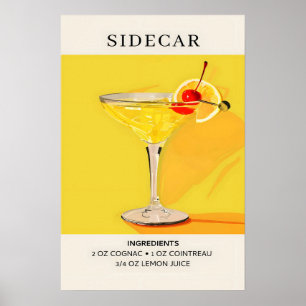 Affiche Cocktail Sidecar
