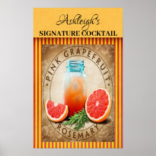 Affiche Cocktail vintage