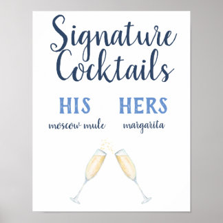 Affiche Cocktails Signature
