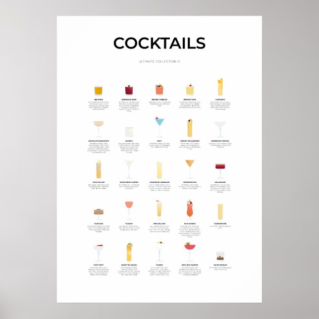 Affiche Cocktails Ultimate Collection IV (Devant)