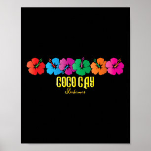 Affiche Coco Cay Bahamas Souvenirs Famille Vacances Croisi