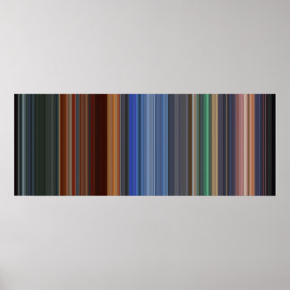 Affiche Code-barre de film de héros